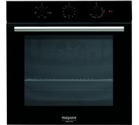 Hotpoint Ariston FA2 530 H BL HA - Four - encastrable - niche - largeur : 56 cm - profondeur : 56 cm - hauteur : 60 cm - avec système auto-nettoyant - classe A - noir Noir G