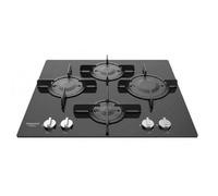 Hotpoint FTGHG 641 D-HA(BK), Intégré, Cuisinière à gaz, Noir, Fonte, Méthane, Rotatif