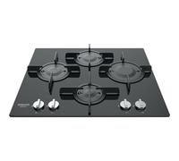 Hotpoint Table de cuisson à gaz FTGHG 641 D/HA (BK) 60 cm 4 feux Noir