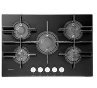 Hotpoint Ariston FTGHG 751 D/HA(BK) Plaque de cuisson à gaz avec grilles en fonte Noir 75 cm