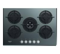 Hotpoint HAGD72S / Mr Table Cuisson Encastré 73 CM 5 Feux Gaz 9 Niveaux