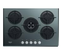 Hotpoint HAGD72S / Mr Table Cuisson Encastré 73 CM 5 Feux Gaz 9 Niveaux