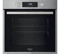 Hotpoint - HAO458CX Four Encastrable Catalyse 71L - Multifonction, Nettoyage Catalyse, Vitre Démontable - Chaleur Pulsée, Fonctions Automatiques - Classe Énergétique A+ - Inox