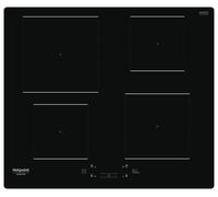 Table de cuisson induction - HOTPOINT - 4 foyers - L60 cm - HQ5660SNE - 7200 W - Rêvetement verre noir
