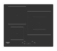 Hotpoint - HQ6460SNE Plaque Induction - 3 Foyers / 1 Zone de 28 cm, Booster 3600W - Commandes Sensitives, MyMenu Automatique - Sécurité Enfant et Puissance 9+Booster - L 59 x P 51 cm