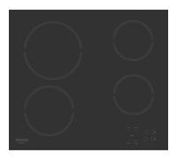 Hotpoint - HR631C Plaque de Cuisson Vitrocéramique 4 Foyers - Commandes Sensitives, Panneau de Contrôle Frontal - Minuteur Électronique et Voyants de Chaleur Résiduelle - H 4.6 x L 58 x P 51 cm