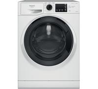 Hotpoint - NDB8635KFR Lave-linge Séchant Posable - Capacité 8 kg - Chargement Frontal, 1351 tr/min, Moteur Inverter, Vapeur Anti-odeur - H 85 x L 59.5 x P 54 cm - Classe Énergétique D - Blanc