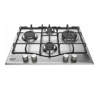 Hotpoint PCN 642 T/IX/HAR Plaque de cuisson à gaz en acier inoxydable intégrée avec compteur de gaz 1000 W 5,5 cm