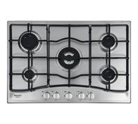 Hotpoint PCN752TIXHAR Cuisinière À Gaz Inox 75Cm 5 Brûleurs 1 Triple Couronne