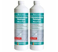HOTREGA Micro Floor Nettoyant pour grès cérame 1 l - Nettoyage intensif et entretien pour carrelage en grès cérame - Quantité : 2