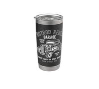 Hotrod Rebel Automotive Nostalgia Old Car Design vieilli Gobelet isotherme en acier inoxydable double paroi