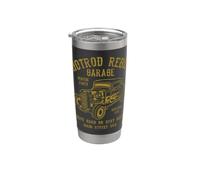Hotrod Rebel Automotive Nostalgia Old Car Design vieilli Gobelet isotherme en acier inoxydable double paroi