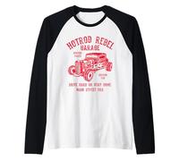 Hotrod Rebel Automotive Nostalgia Old Car Design Vieilli Manche Raglan