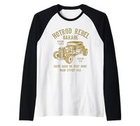 Hotrod Rebel Automotive Nostalgia Old Car Design Vieilli Manche Raglan