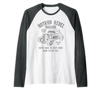 Hotrod Rebel Automotive Nostalgia Old Car Design Vieilli Manche Raglan