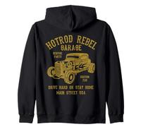 Hotrod Rebel Automotive Nostalgia Old Car Design Vieilli Sweat à Capuche