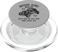 Hotrod Rebel Automotive Nostalgie Vieille Voiture Design Vieilli PopSockets PopGrip pour MagSafe