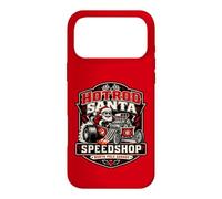 Hotrod Santa Speedshop North Pole Garage de Noël Coque pour iPhone 17 Pro Max