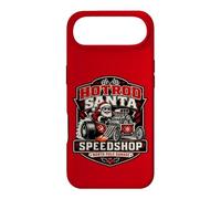 Hotrod Santa Speedshop North Pole Garage de Noël Coque pour iPhone Air