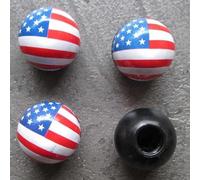 hotrodspirit - Bouchon Valve de Roue (x4) Drapeau USA americain Auto Mot