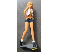 hotrodspirit - Figurine de Collection MANARA pin up Wanda Blonde dans Son Short en Jeans
