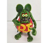 hotrodspirit - Figurine Rat Fink Bras Queue et Pied Mobile Rouge et Verte