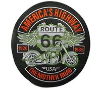 hotrodspirit - Gros Patch Americas Highway 25x23cm Moto Route 66 Mother Road ecusson