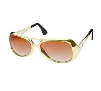 hotrodspirit - lunette de soleil style elvis presley doré king rock roll look année 70