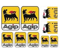 hotrodspirit - Mini Planche de 9 Stickers agip 16x12 Autocollant Deco Voiture Garage