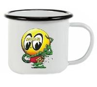 hotrodspirit - mug émail Rat Fink Qui Porte Le Logo Moon Tasse emaillée 2 Logos
