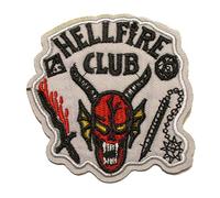 hotrodspirit - Patch 12cm Hellfire Club Blanc Demon Devil écusson thermocollant pour Veste Blouson