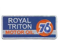 hotrodspirit - Patch 76 Royal Triton Motor Oil 8x3.5cm ecusson thermocollant Garage US