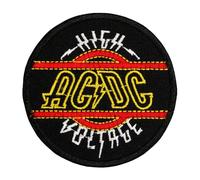 hotrodspirit - Patch ACDC High Voltage Rond 7 cm écusson thermocollant Hard Rock