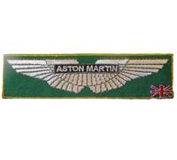hotrodspirit - Patch Aston Martin rectangulaire Vert 12x3cm Voiture Anglaise ecusson thermocollant