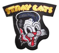 hotrodspirit Patch Dorsal Thermocollant stray cats- Grand Format 25x27cm