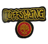 hotrodspirit - Patch du Groupe Offspring Noir Jaune Rouge 8,5x6cm écusson thermocollant