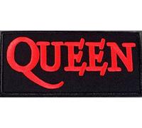 hotrodspirit - Patch du Groupe Queen Noir Rouge Rock Roll 12x5.5 cm écusson thermocollant pour Veste Blouson