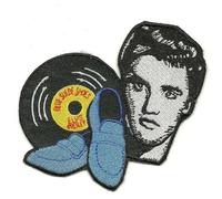 hotrodspirit - Patch Elvis Presley Blue Suede Shoes ecusson Rock Roll King