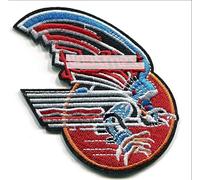 hotrodspirit - Patch Groupe hard rock 8x7 cm Logo Rouge et Bleu ecusson thermocollant Rock