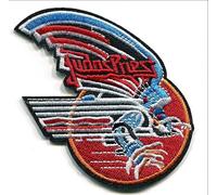 hotrodspirit - Patch Groupe Judas Priest 8x7 cm Logo Rouge et Bleu ecusson thermocollant Rock