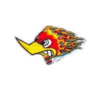 hotrodspirit - Patch Mr Horsepower a Flammes Hot Rod Kustom ecusson