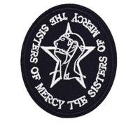 hotrodspirit - Patch Sisters of Mercy Noir Blanc 7x6cm écusson thermocollant Rock