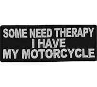 hotrodspirit - Patch Some Need Therapy i Have My Motorcycle 10x4 cm Veste Blouson Biker Motard