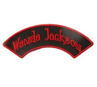 hotrodspirit - Patch Wanda Jackson banderolle Noir Rouge ecusson Rockabilly Fan Rock Roll