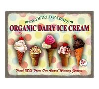 hotrodspirit - plaque glace organic dairy ice cream tole deco glacier pub