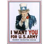 hotrodspirit - plaque i want you for us army oncle sam affiche tole usa