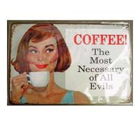 hotrodspirit - Plaque pin up Style année 50 Coffee tole Deco Bar café loft