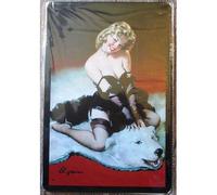 hotrodspirit - Plaque pin up sur Une Peau de bete Ours Blanc Style 50's