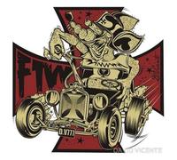 hotrodspirit - sticker david vicente FTW RAT et croix de malte autocollant
