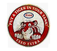 hotrodspirit - Sticker Esso Extra Put a Tiger in Your Tank 7cm Autocollant Font Blanc